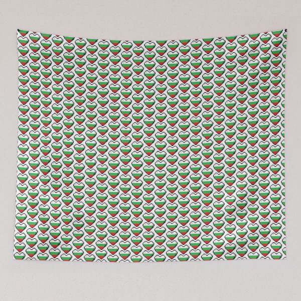 Item preview, Bulgaria Flag Heart Pixel Art designed and sold by Wander-Wave.