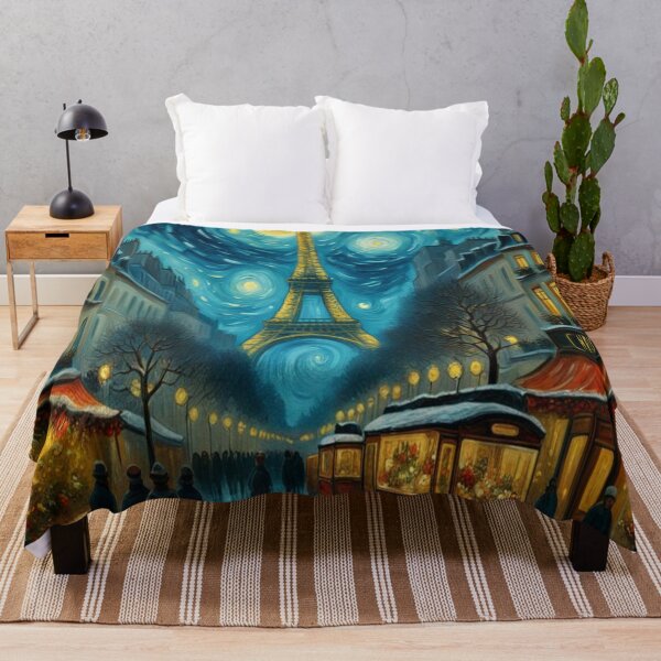 Item preview, Merry Christmas in Paris under starry starry night designed and sold by JackFreestone.