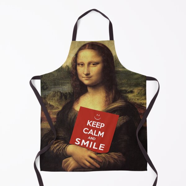 Item preview, Mona Lisa Says: Keep Calm And Smile designed and sold by Mythos57.