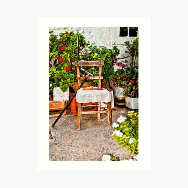 G R E E C E : THE CRETAN YARD...! Art Print