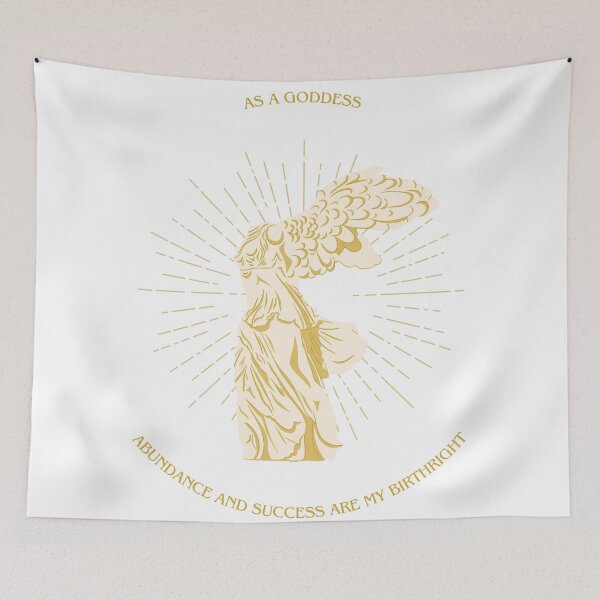 Item preview, Goddess Affirmation for Success Greek Mythology Manifestation Drawing designed and sold by TheLocoShop.