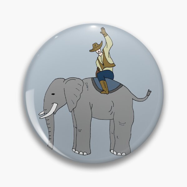 Artikelvorschau, Cowboy on an Elephant entworfen und verkauft von Lil-Bit-Batty.
