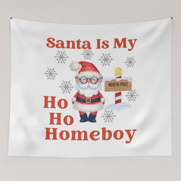 Item preview, Santa Is My Ho Ho Homeboy Funny Christmas Design designed and sold by desireedickens.