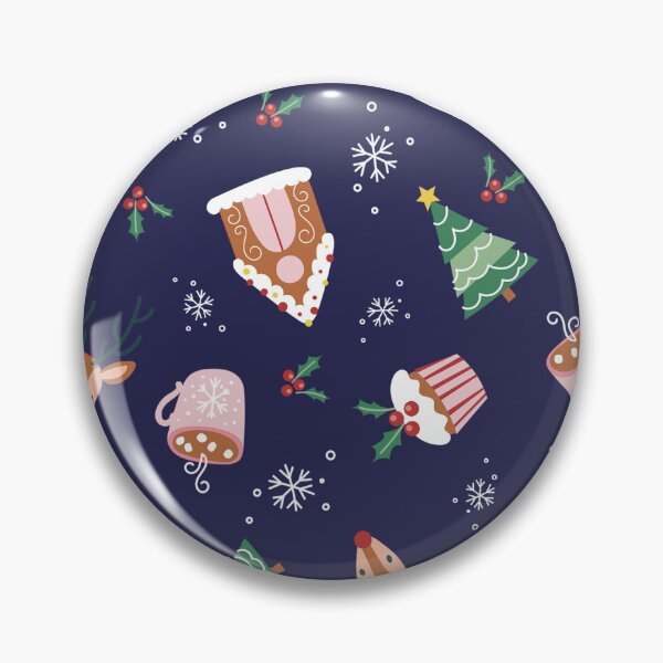 Item preview, Cute Christmas Pattern on Dark Blue Background designed and sold by gamboling.