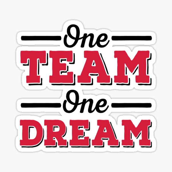 Premium Vector | Vintage slogan typography one team one dream for t shirt  design