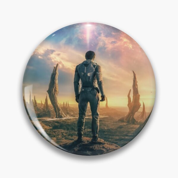 Item preview, A man standing on an alien planet looking in the distance designed and sold by Aktio  Design.