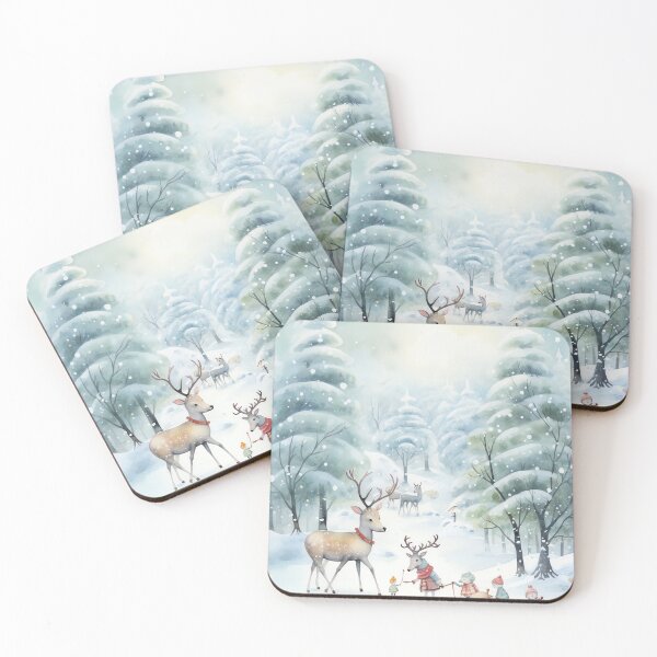 Item preview, Playful Reindeer Frolic designed and sold by cute-animals99.