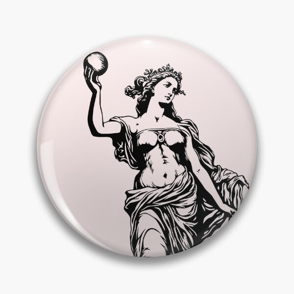 Item preview, Demeter Affirmation the Goddess Greek Mythology Renaissance Drawing designed and sold by TheLocoShop.