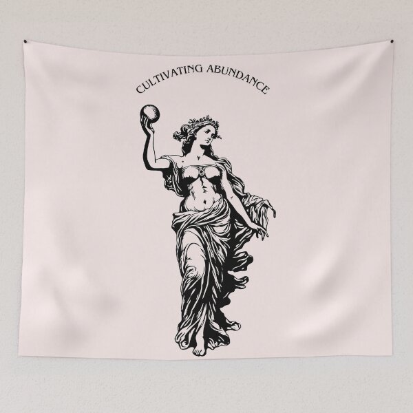 Item preview, Demeter Affirmation the Goddess Greek Mythology Renaissance Drawing designed and sold by TheLocoShop.