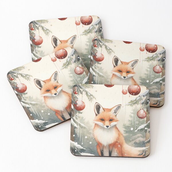 Item preview, Festive Fox Fun designed and sold by cute-animals99.