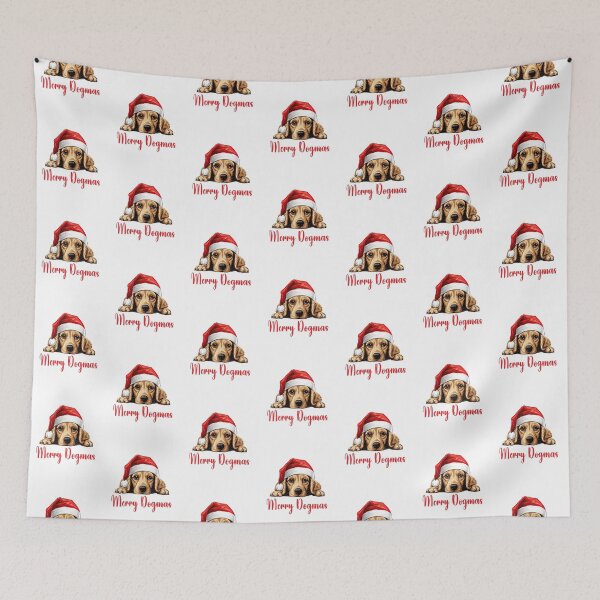 Item preview, Cocker Spaniel Dog Merry Dogmas designed and sold by Blok45.