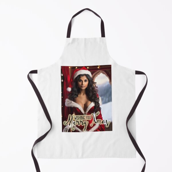 Item preview, Indian Lady wishing Merry Xmas;  designed and sold by StickerApe.