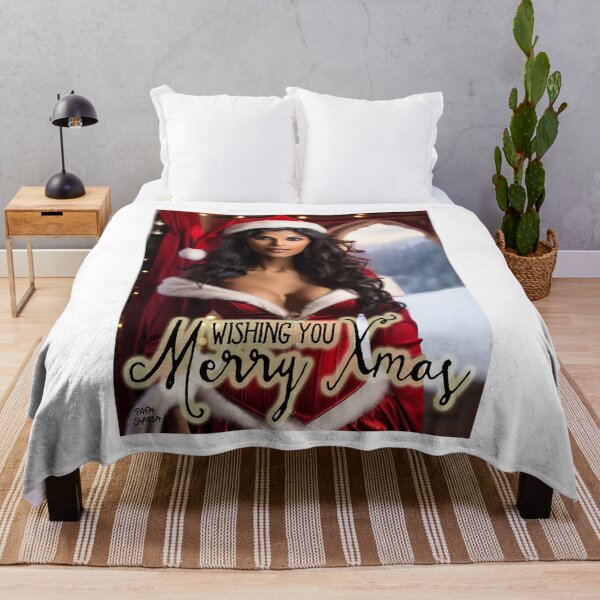 Item preview, Indian Lady wishing Merry Xmas;  designed and sold by StickerApe.