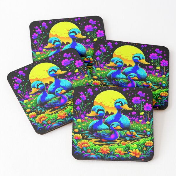 Item preview, Feathered Harmony Dancing Ducks in Twilight designed and sold by Daniel Dudgeon.
