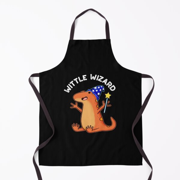 Item preview, Wittle Wizard Funny Lizard Puns (Dark BG) designed and sold by punnybone.
