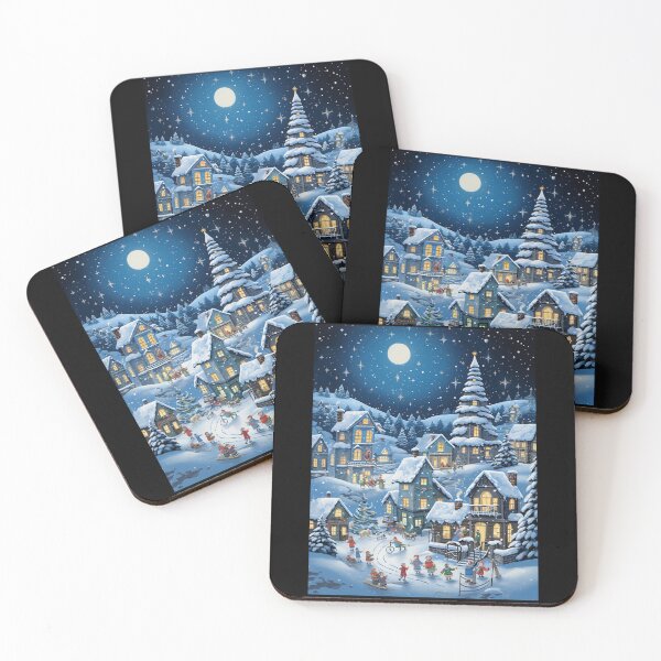Item preview,  Christmas Village in the Winter designed and sold by Michealfashion.