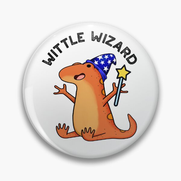Item preview, Wittle Wizard Funny Lizard Puns  designed and sold by punnybone.