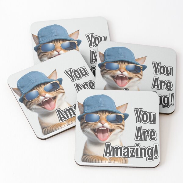 Item preview, AI-Generated Cat 01 "You are amazing" designed and sold by Cliff-Qi.