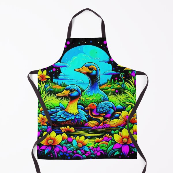 Item preview, Feathery Fantasia Ducks in Vivid Brushstrokes designed and sold by Daniel Dudgeon.