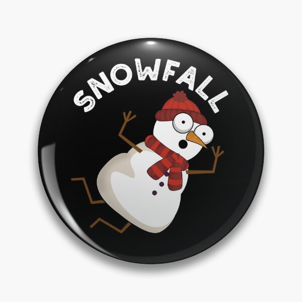 Item preview, Snowfall Funny Snow Puns (Dark BG) designed and sold by punnybone.