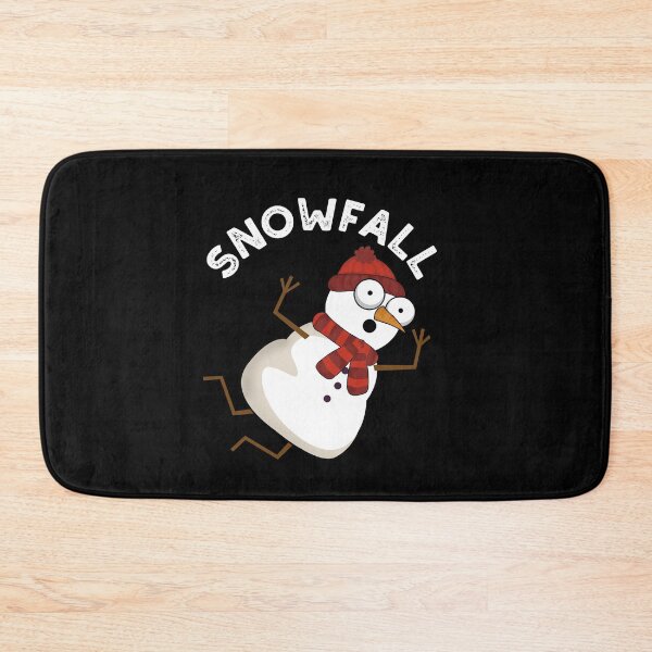 Item preview, Snowfall Funny Snow Puns (Dark BG) designed and sold by punnybone.