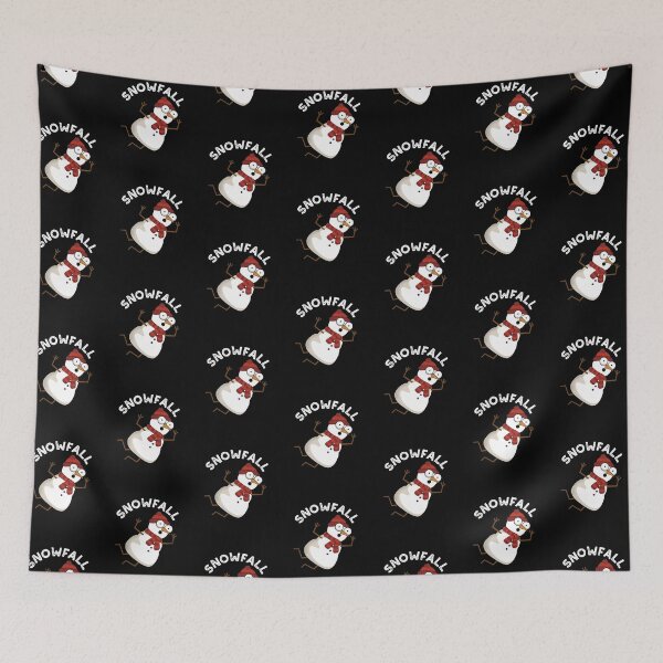 Item preview, Snowfall Funny Snow Puns (Dark BG) designed and sold by punnybone.