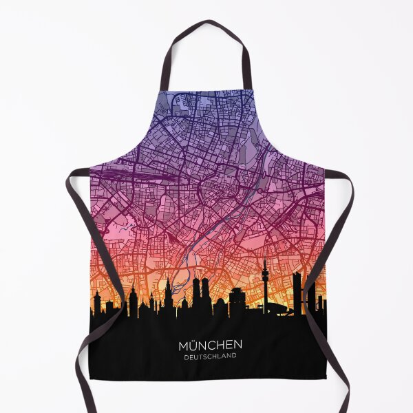 Item preview, Munich Skyline Map designed and sold by ArtPrints.