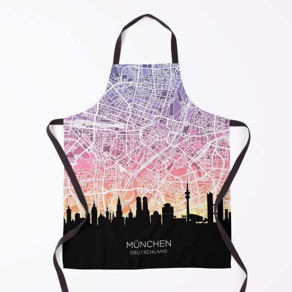 Item preview, Munich Skyline Map designed and sold by ArtPrints.