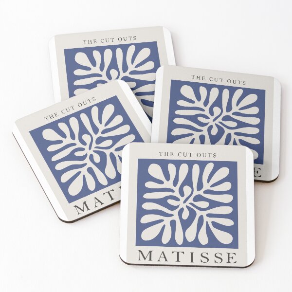 Item preview, Henri matisse navy cut out prints designed and sold by shreya ranjan.