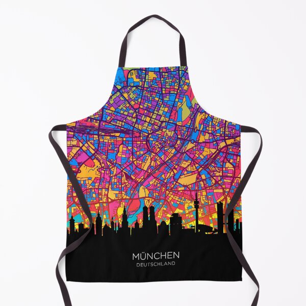 Item preview, Munich Skyline Map designed and sold by ArtPrints.