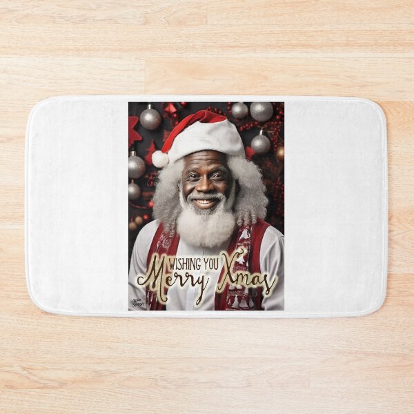 Item preview, Merry Xmas; African Santa Claus;  designed and sold by StickerApe.