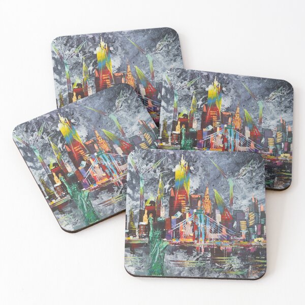 Item preview, City New York Liberty dramatic skyline 150 designed and sold by Eraclis Aristidou.