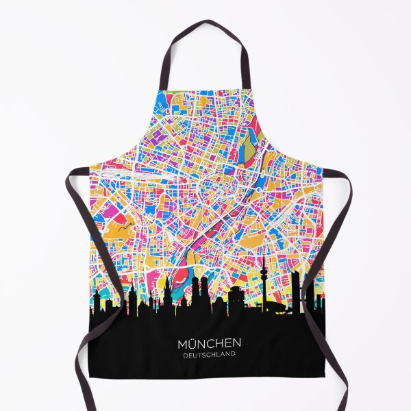 Item preview, Munich Skyline Map designed and sold by ArtPrints.