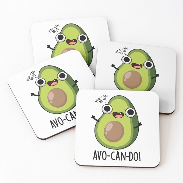 Item preview, Avo-can-do Funny Avocado Puns designed and sold by punnybone.