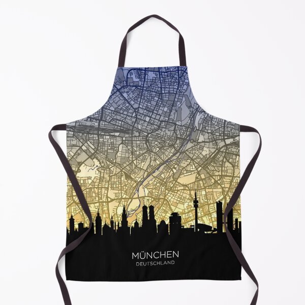 Item preview, Munich Skyline Map designed and sold by ArtPrints.