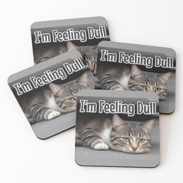 Item preview, AI-Generated Cat 01 "I'm feeling dull" designed and sold by Cliff-Qi.