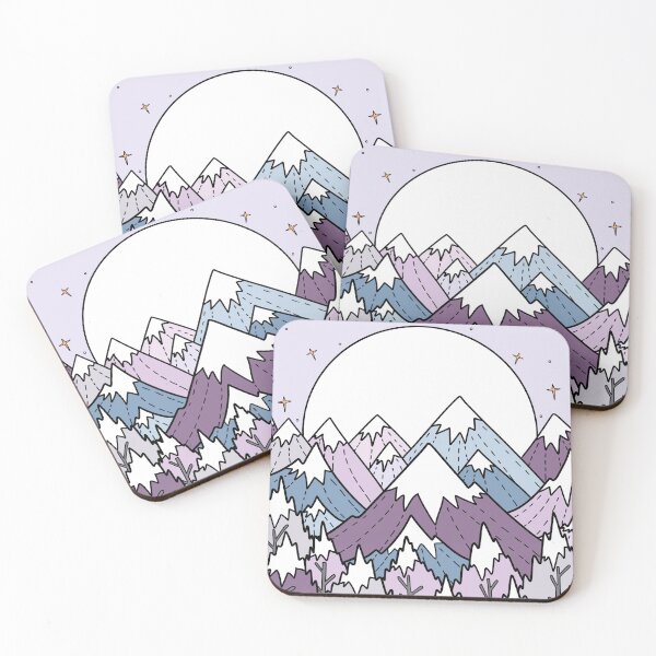 Item preview, Winter forest and hills  designed and sold by Swadeillustrations.