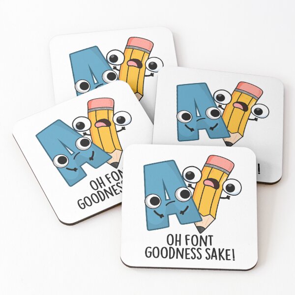 Item preview, Oh Font Goodness Sake Funny Type Puns designed and sold by punnybone.