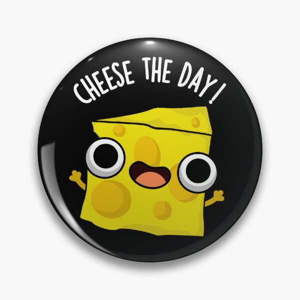 Item preview, Cheese The Day Funny Food Puns (Dark BG) designed and sold by punnybone.