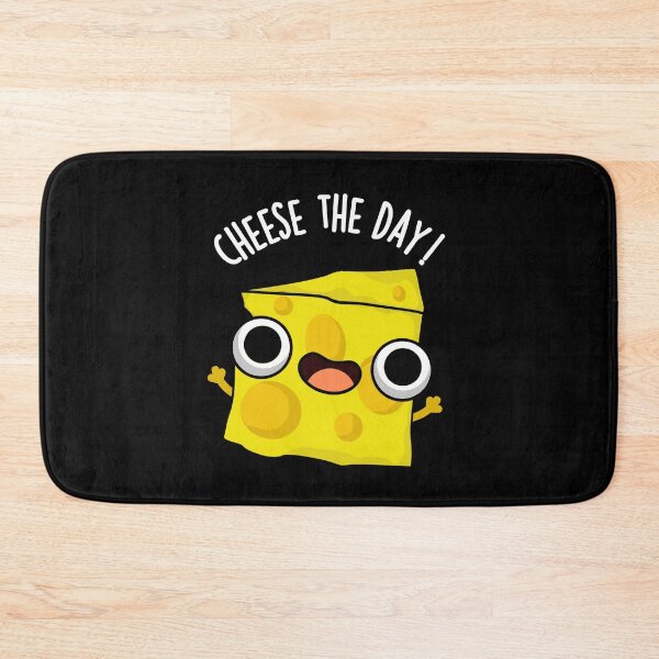 Item preview, Cheese The Day Funny Food Puns (Dark BG) designed and sold by punnybone.