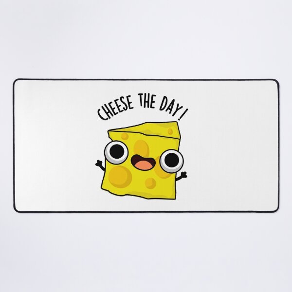 Item preview, Cheese The Day Funny Food Puns  designed and sold by punnybone.