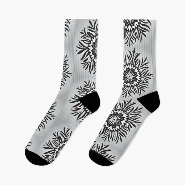 Item preview, logo circle flower star floral vector border, black and white, clean lines, white background designed and sold by gulka8.