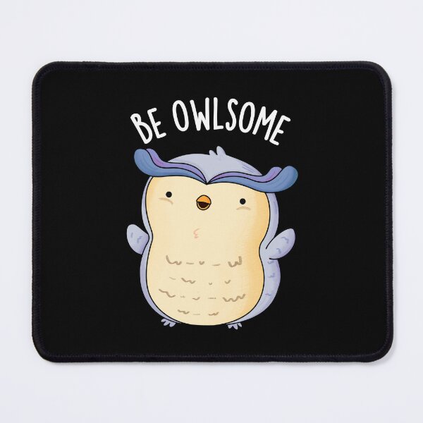Item preview, Be Owlsome Funny Owl Puns (Dark BG) designed and sold by punnybone.