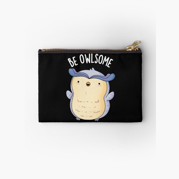Item preview, Be Owlsome Funny Owl Puns (Dark BG) designed and sold by punnybone.
