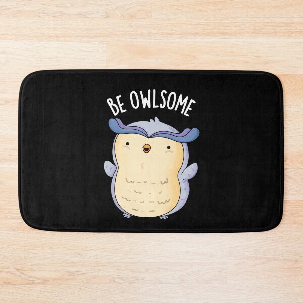 Item preview, Be Owlsome Funny Owl Puns (Dark BG) designed and sold by punnybone.