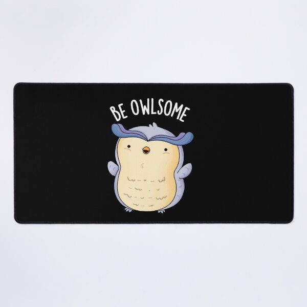 Item preview, Be Owlsome Funny Owl Puns (Dark BG) designed and sold by punnybone.