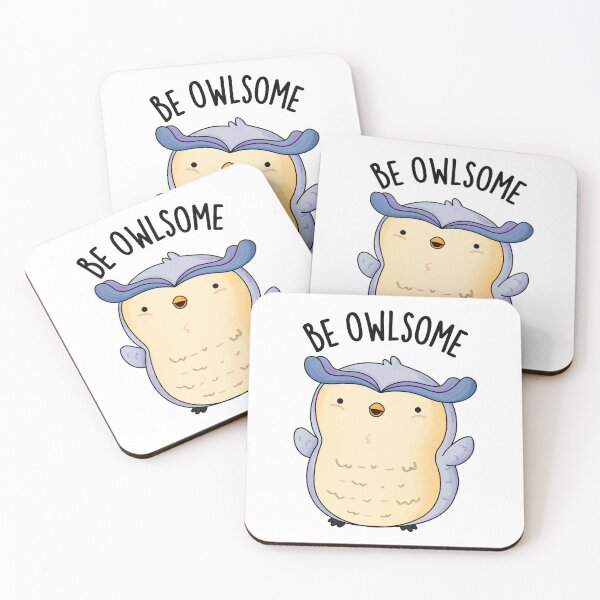 Item preview, Be Owlsome Funny Owl Puns designed and sold by punnybone.