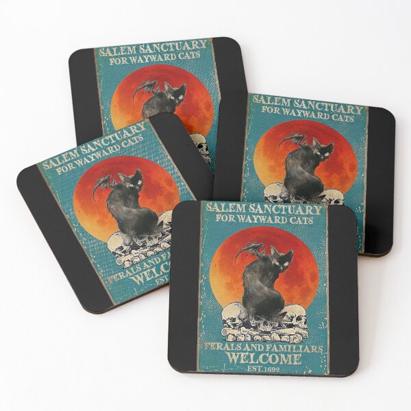 Item preview, Salem sanctuary for wayward cats Ferals and familiars welcome est 1692  designed and sold by SameeraDammeyer.