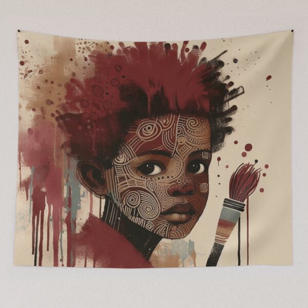 Item preview, Maroon Essence: Boy in African Art designed and sold by SuzieNgatia.