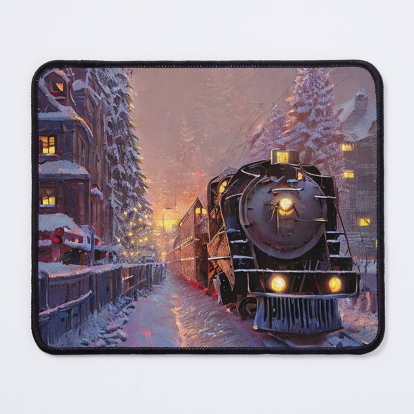 Item preview, Snowy Christmas Train Scene  designed and sold by Kenny8716.